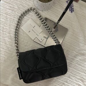 Marc Jacobs Black Quilted Shoulder Bag with Chain